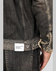 Savage Denim Lined Jacket - Black - LOADED