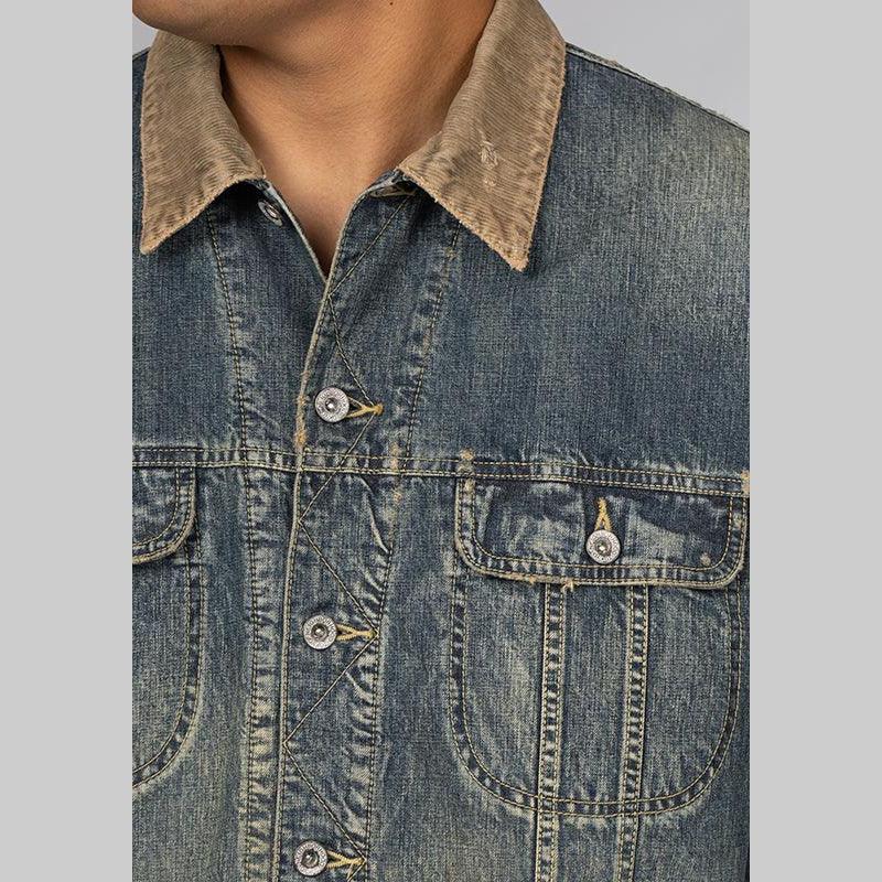 Savage Denim Lined Jacket - Indigo - LOADED