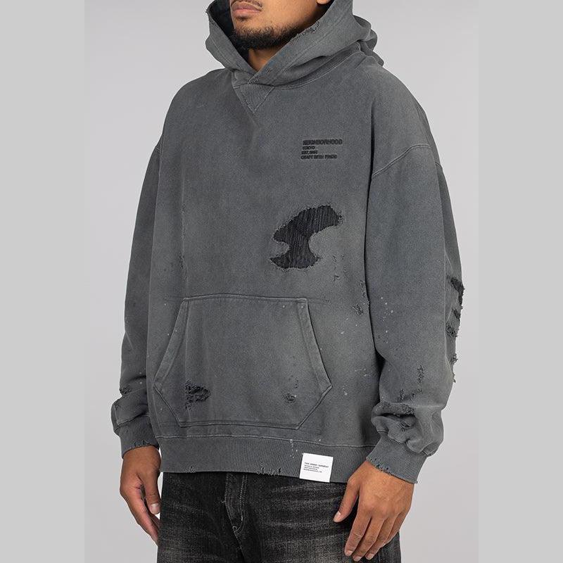 Savage Sweat Parka Long Sleeve - Black - LOADED