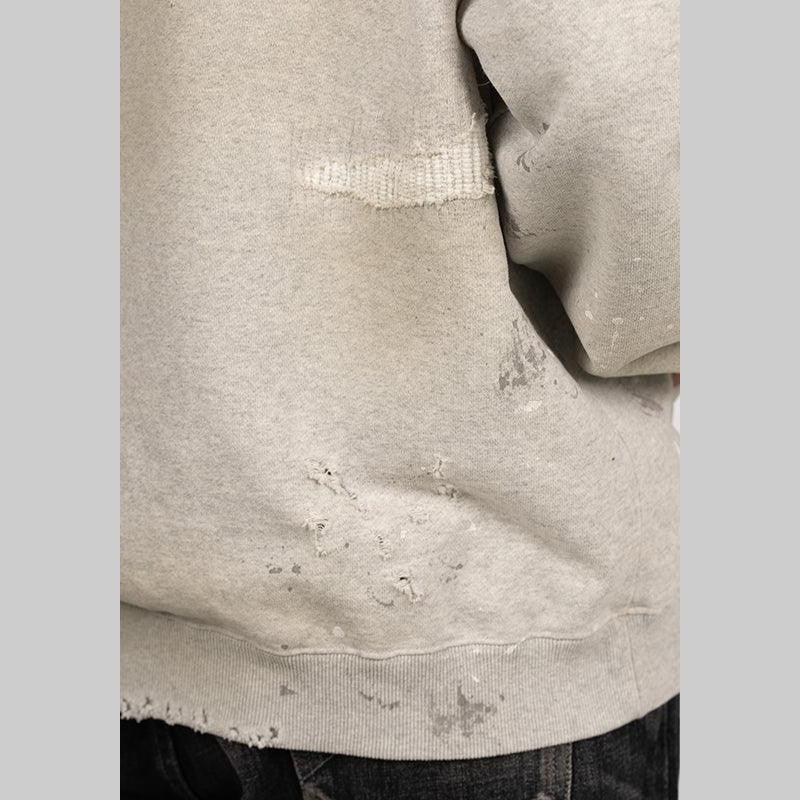 Savage Sweat Parka Long Sleeve - Oatmeal - LOADED