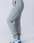 Script Embroidery Sweat Pant - Grey - LOADED