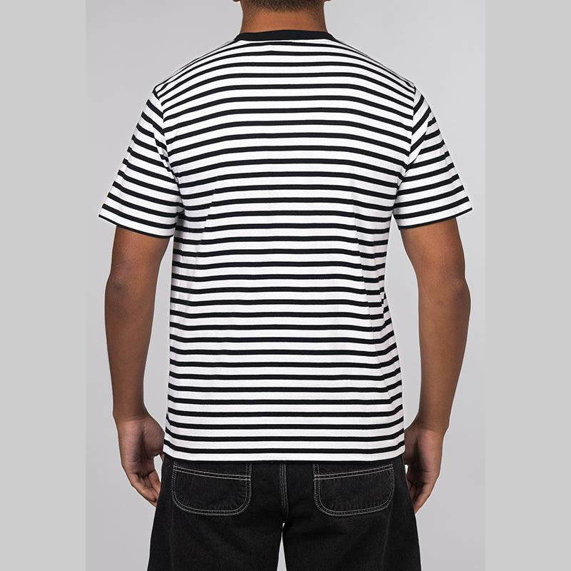 Seidler Pocket T-Shirt - Stripe/Black/White - LOADED