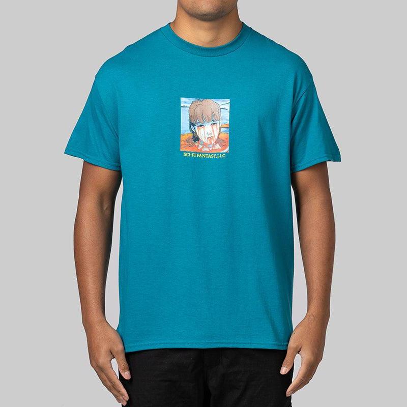 Leaking Eyes T-Shirt - Sea Blue