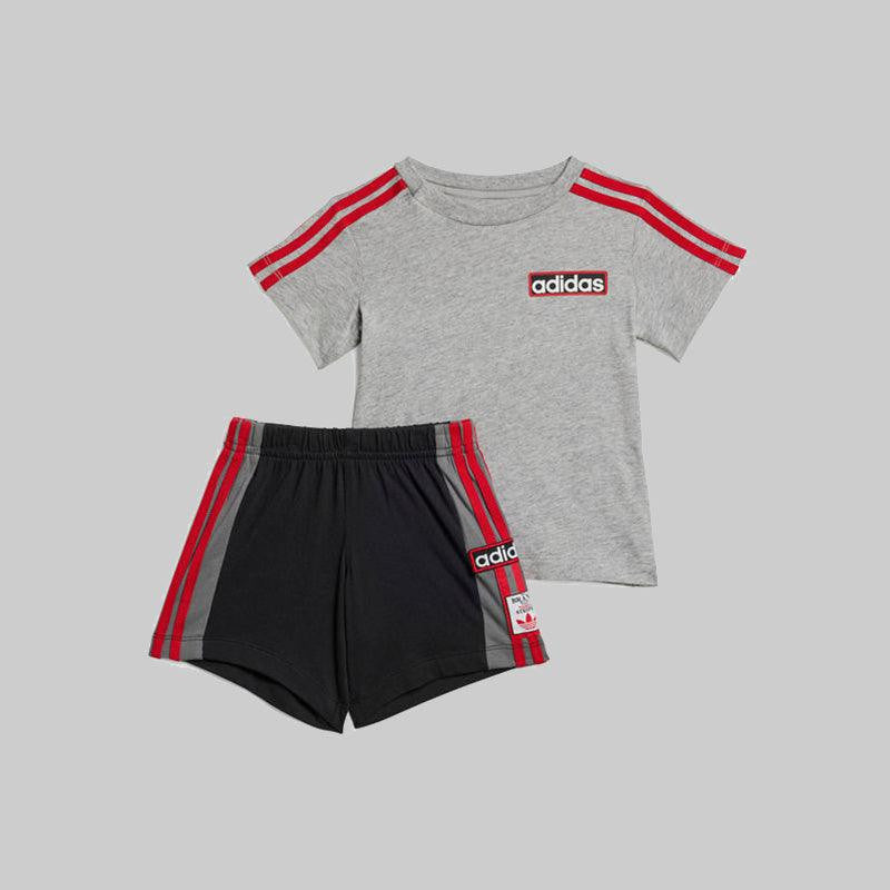 Short T-Shirt Set - Grey/Black - LOADED