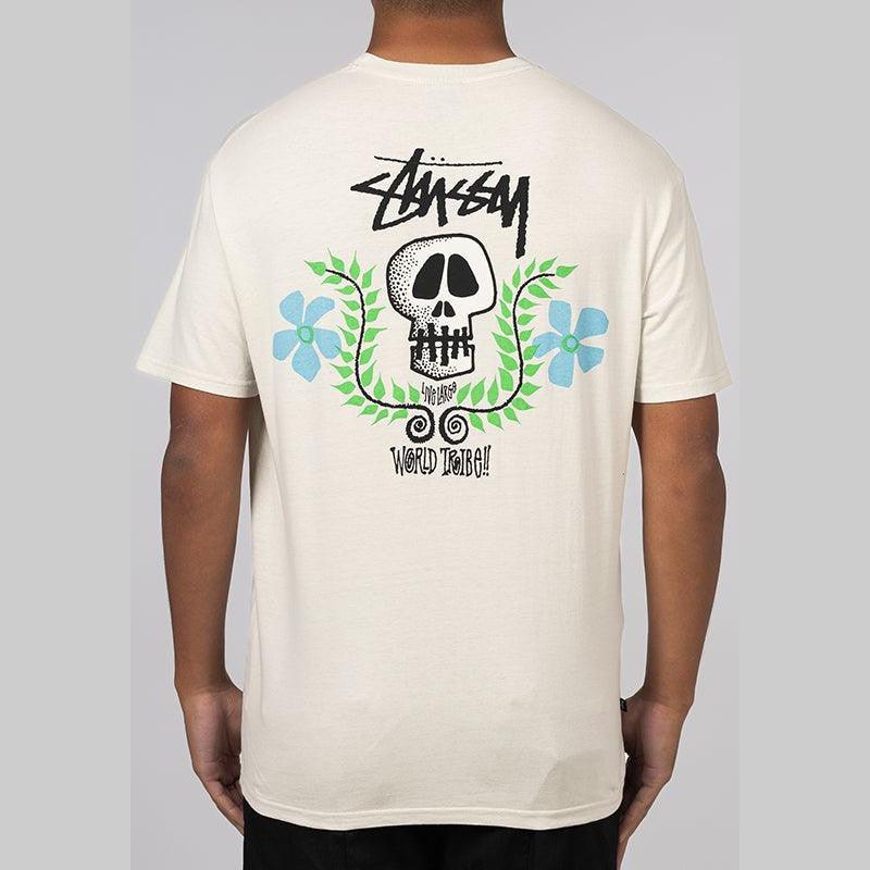 Skull Crest HW T-Shirt - Pigment Washed White - LOADED