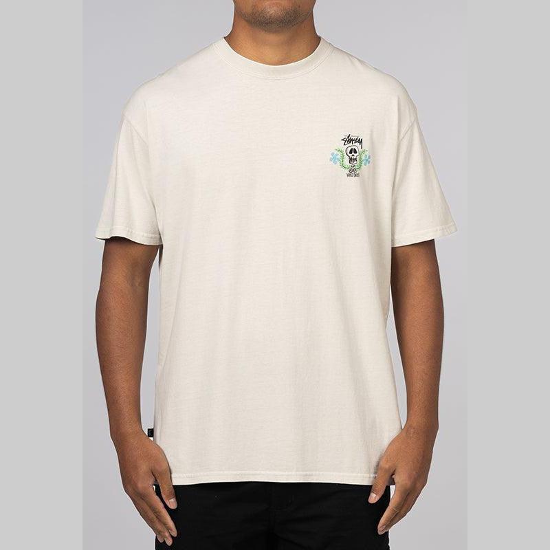 Skull Crest HW T-Shirt - Pigment Washed White - LOADED