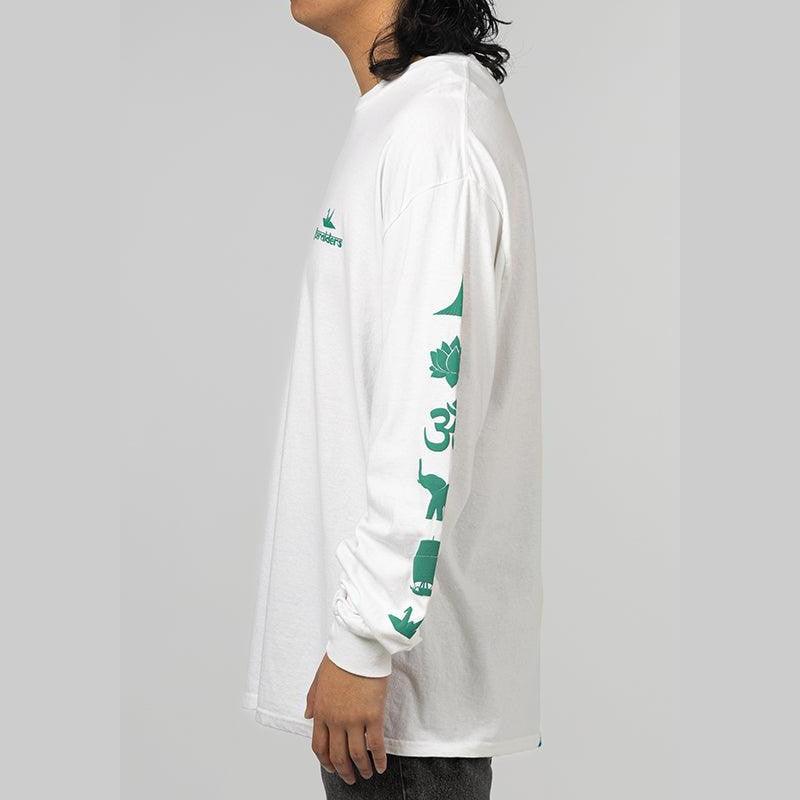 Sleeve Logo Long Sleeve - White - LOADED