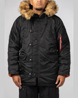 Slim Fit N-3B Parka - Black - LOADED