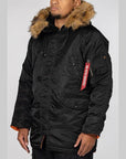 Slim Fit N-3B Parka - Black - LOADED