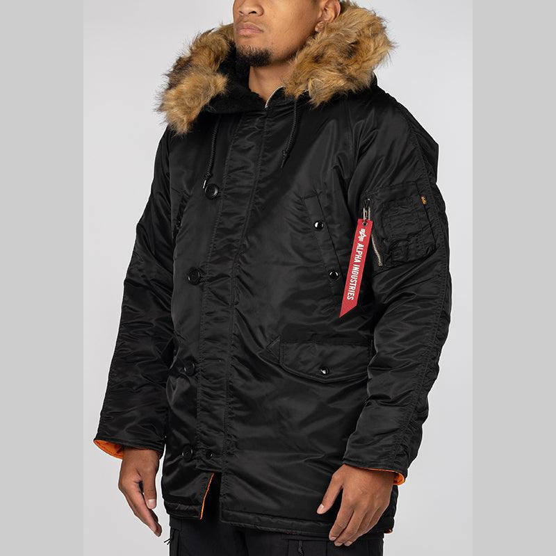 Slim Fit N-3B Parka - Black - LOADED