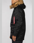 Slim Fit N-3B Parka - Black - LOADED