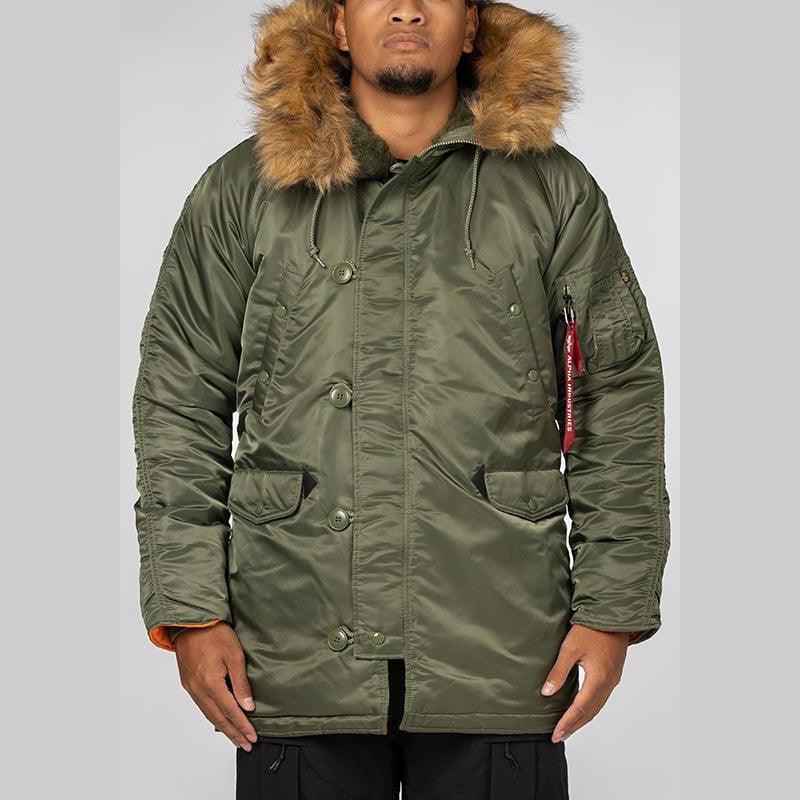 Slim Fit N-3B Parka - Sage - LOADED