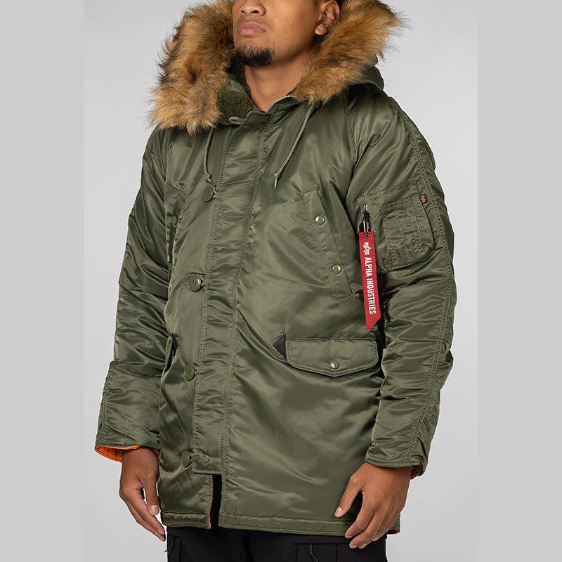 Slim Fit N-3B Parka - Sage - LOADED