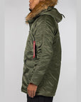 Slim Fit N-3B Parka - Sage - LOADED