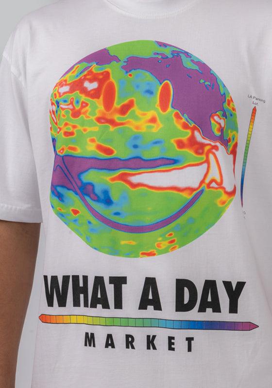 Smiley What A Day T-Shirt - White - LOADED