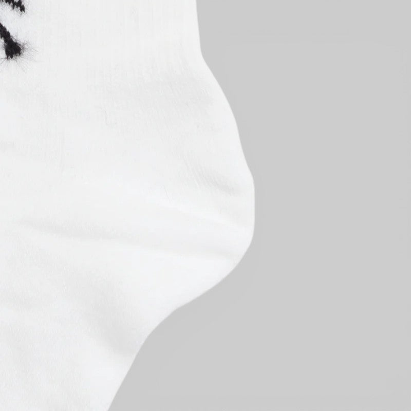 X CHITO Graphic Crew Socks - White