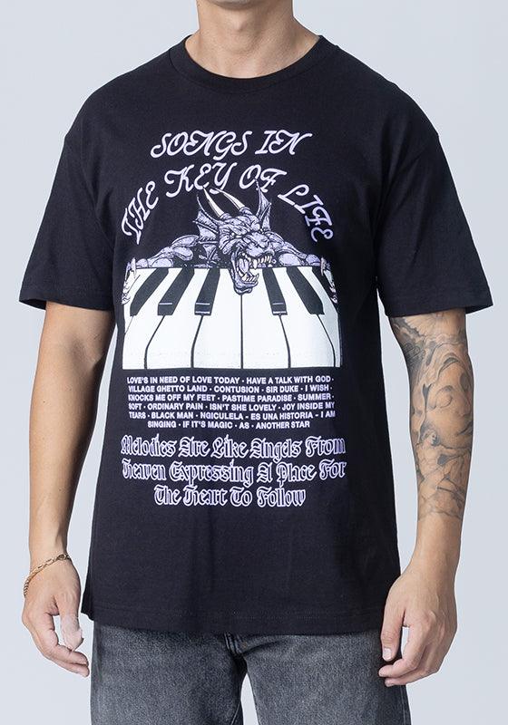 Songs In The Key Of Life T-Shirt - Black - LOADED