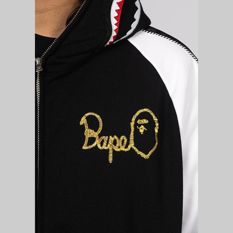 Souvenir Shark Zip Hoodie - Black - LOADED