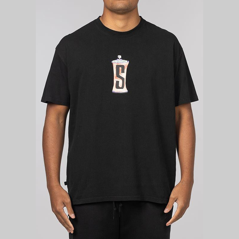 Spraycan T-Shirt - Pigment Black - LOADED