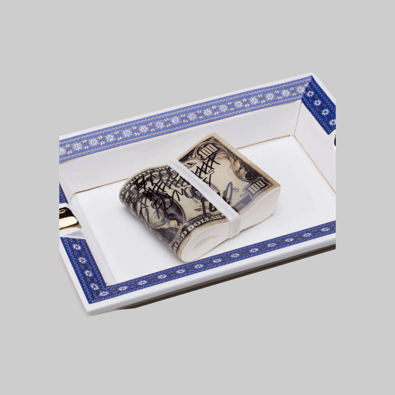 Square Incense Tray - Navy - LOADED