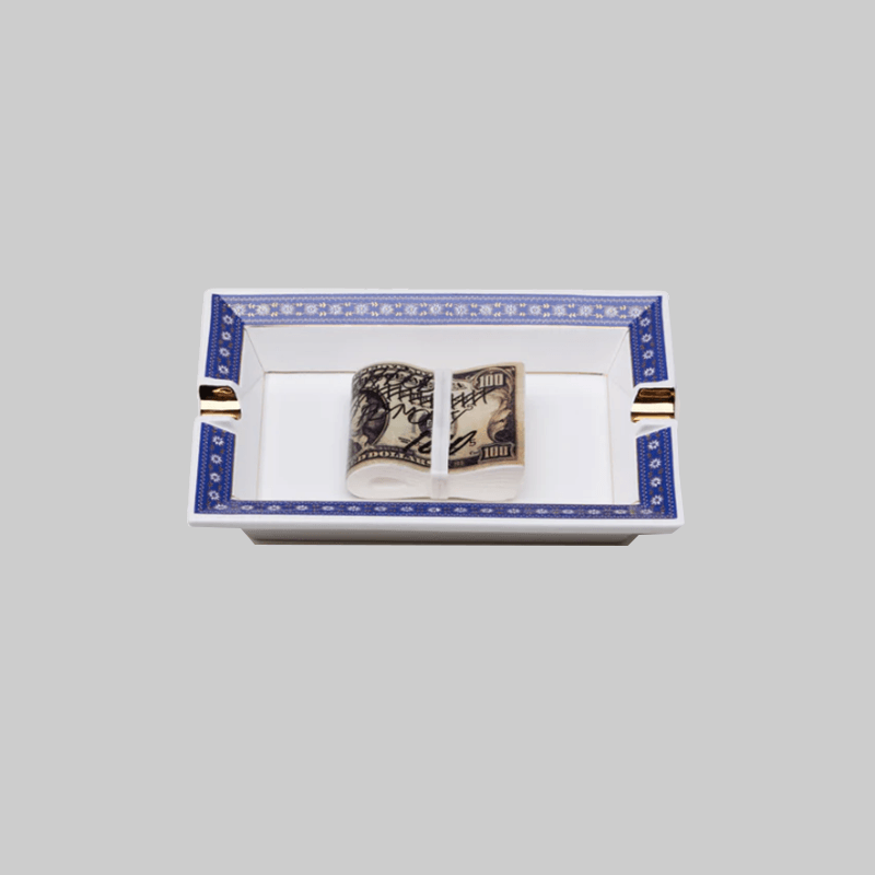 Square Incense Tray - Navy - LOADED