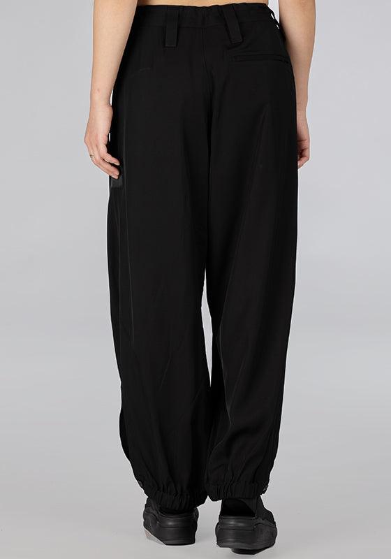 Straight Woven Cargo Pant - Black - LOADED