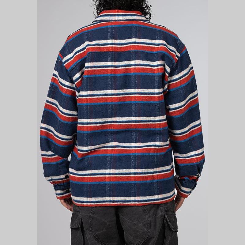 Stripe Flannel Shirt - Navy - LOADED