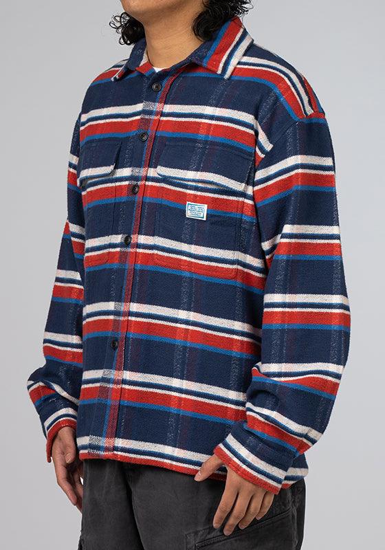 Stripe Flannel Shirt - Navy - LOADED
