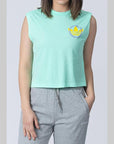 Summer Surf Crop Top - Pulse Mint - LOADED