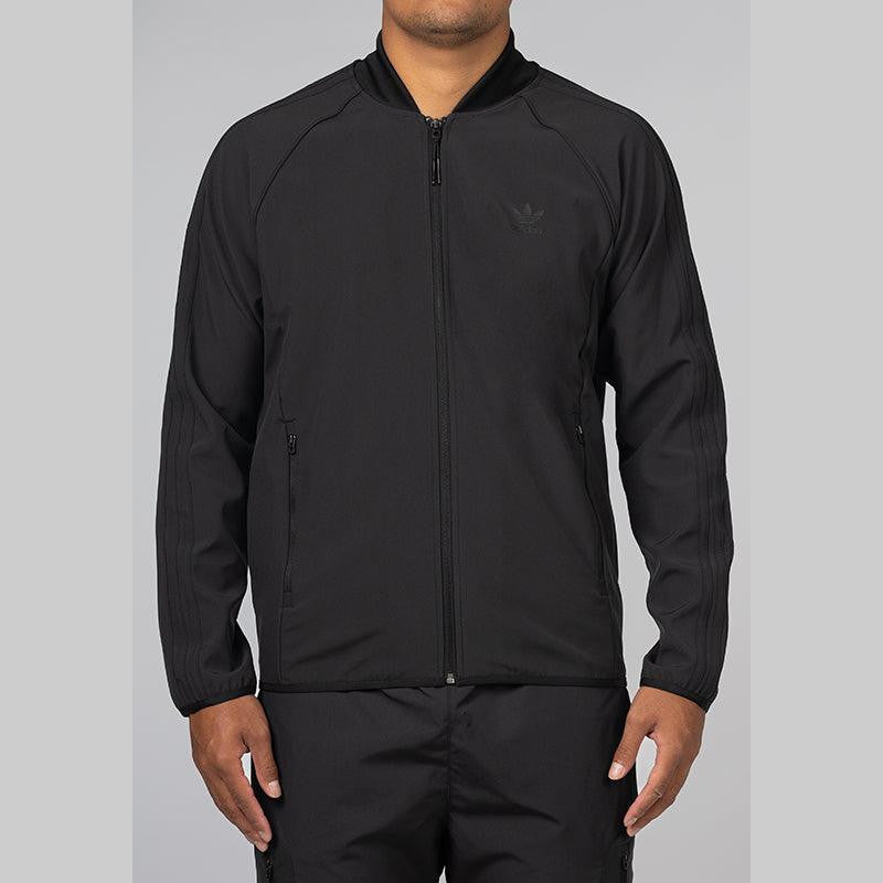 Superstar Bonded Track Top - Black - LOADED