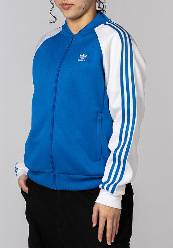 Adidas superstar store track top blue