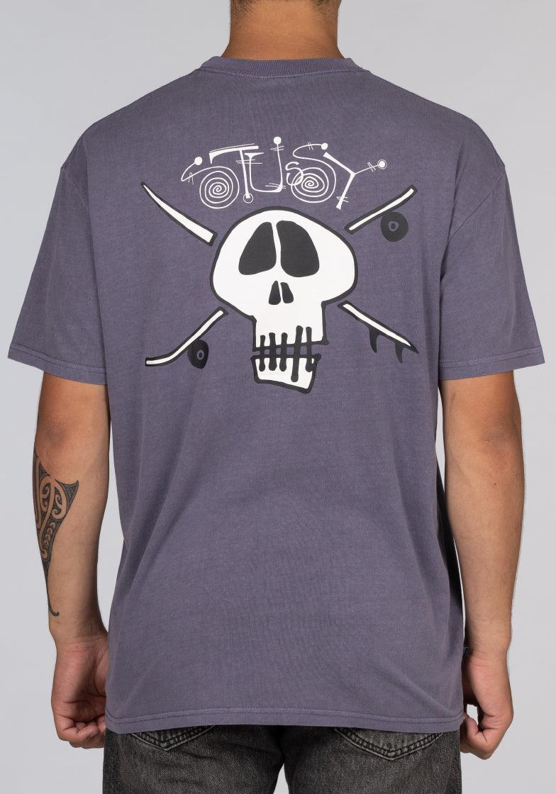 Surf Skate Skull 50/50 T-Shirt - Pigment Grape - LOADED
