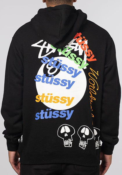 Stussy パーカー Test Strike Fleece Hoodie Test Strike Fleece Hoodie - Pigment Black – LOADED