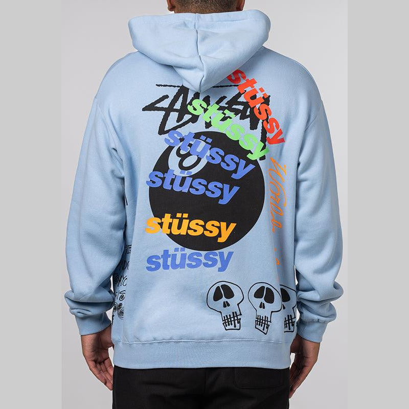 Test Strike Fleece Hoodie - Pigment Powder Blue - LOADED