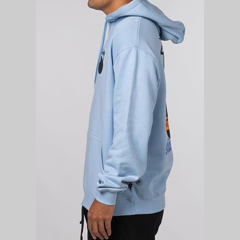 Test Strike Fleece Hoodie - Pigment Powder Blue - LOADED