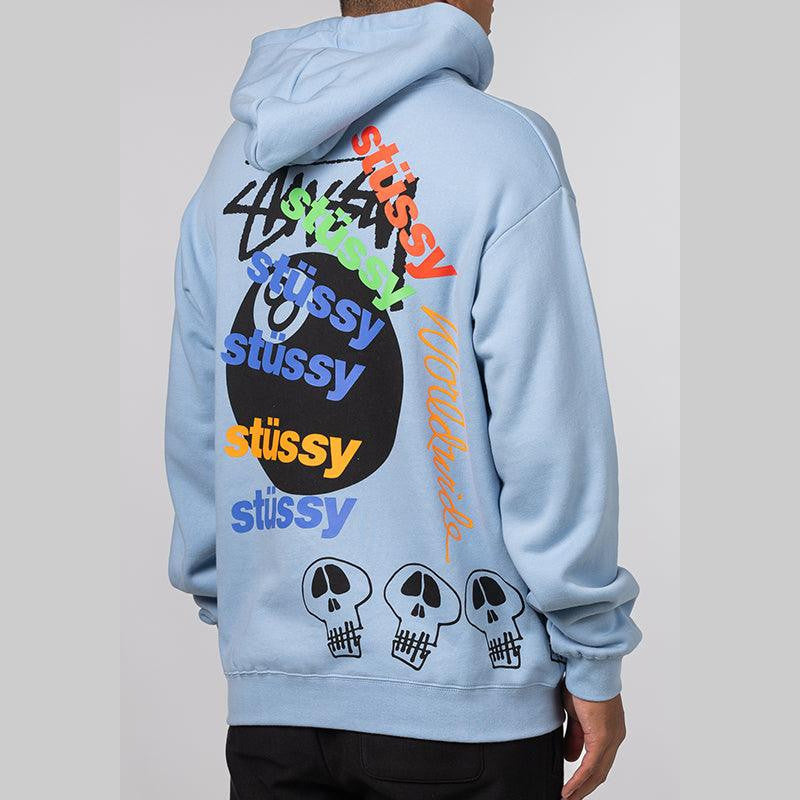 Test Strike Fleece Hoodie - Pigment Powder Blue - LOADED