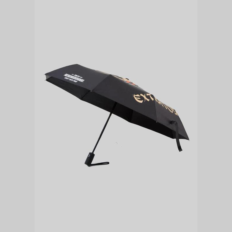 Tigerprint Folding Umbrella - Black - LOADED