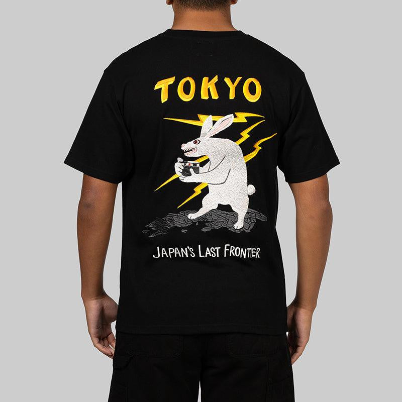 TOKYO Embroidery Souvenir T-Shirt - Black - LOADED