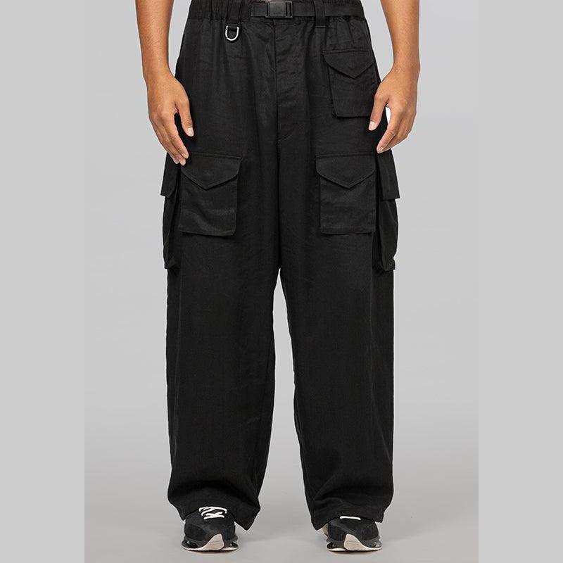 Twill Cargo Pant - Black - LOADED