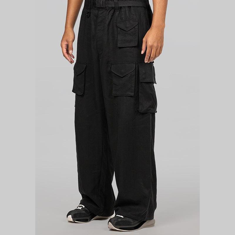 Twill Cargo Pant - Black - LOADED