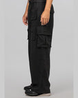 Twill Cargo Pant - Black - LOADED