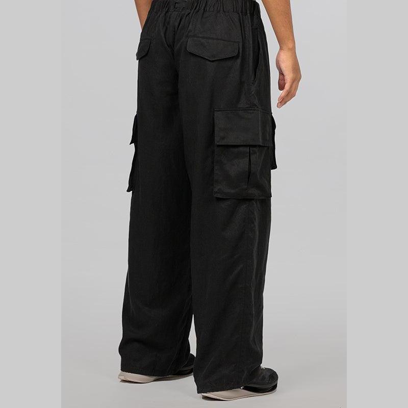 Twill Cargo Pant - Black - LOADED