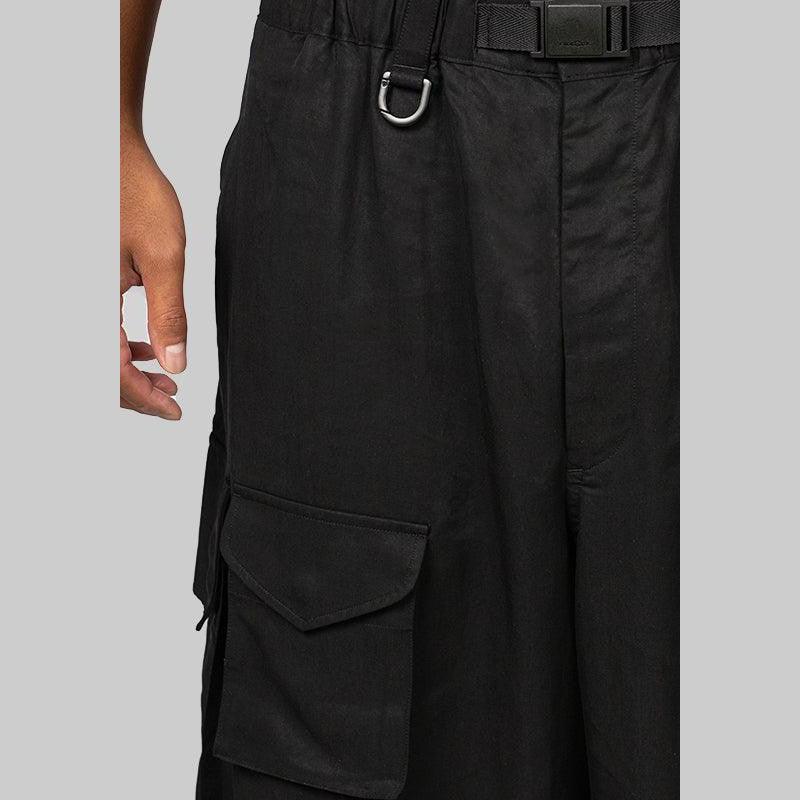 Twill Cargo Pant - Black - LOADED