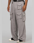 Twill Cargo Pant - Solid Grey - LOADED