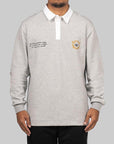 VRCT Polo Long Sleeve - Medium Grey Heather - LOADED