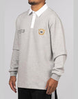 VRCT Polo Long Sleeve - Medium Grey Heather - LOADED