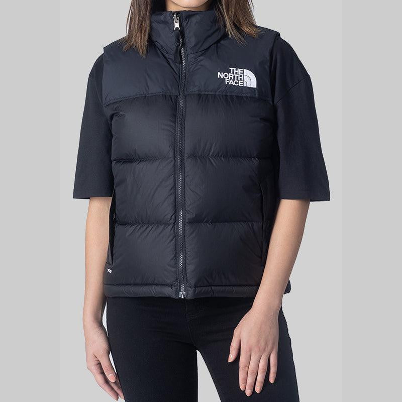 W 1996 Retro Nuptse Vest - Black - LOADED