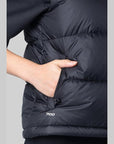 W 1996 Retro Nuptse Vest - Black - LOADED