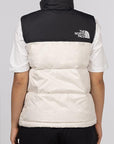 W 1996 Retro Nuptse Vest - Gardenia White/TNF Black - LOADED