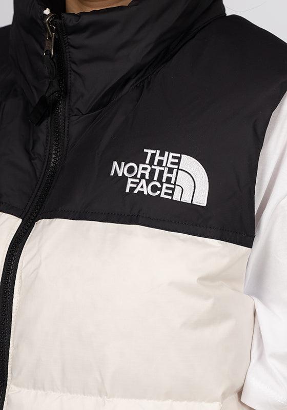 W 1996 Retro Nuptse Vest - Gardenia White/TNF Black - LOADED